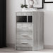 Dulap cu sertar, sonoma gri, 40x50x76 cm, lemn prelucrat - WALTI WALTI
