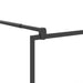 Perete cabină duș walk-in negru 100x195 cm sticlă ESG semi-mată - WALTI WALTI
