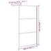 Perete cabină duș walk-in negru 100x195 cm sticlă ESG semi-mată - WALTI WALTI