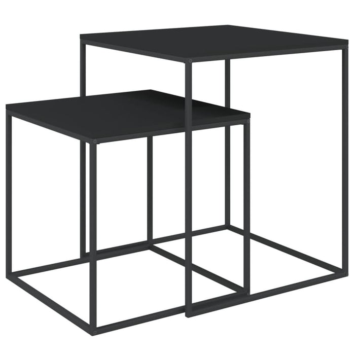 Set măsuțe de cafea, 2 buc., lemn prelucrat și metal - WALTI WALTI
