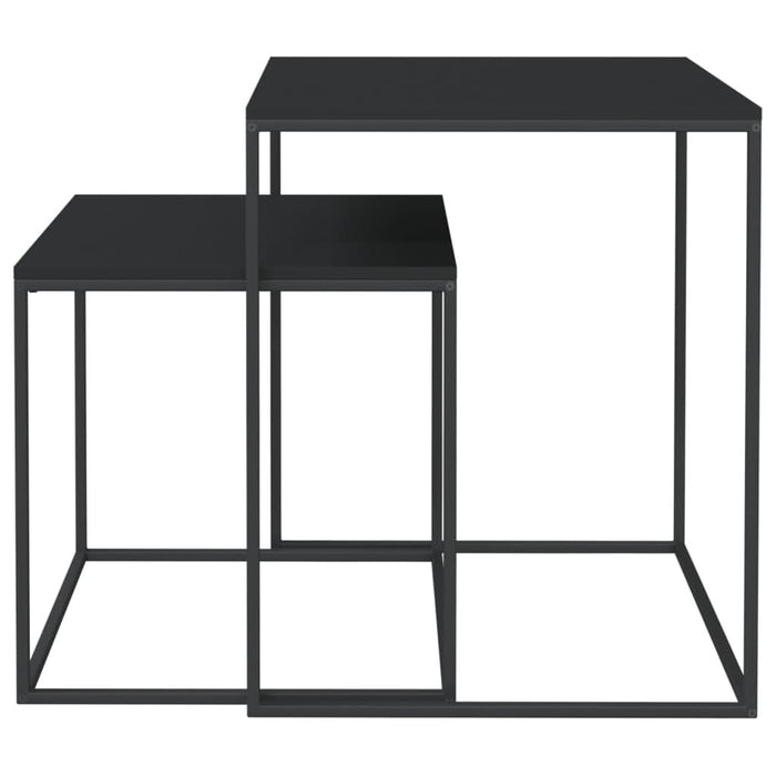 Set măsuțe de cafea, 2 buc., lemn prelucrat și metal - WALTI WALTI
