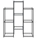 Suport pentru flori, 83x25x100 cm, negru, fier - WALTI WALTI