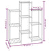 Suport pentru flori, 83x25x100 cm, negru, fier - WALTI WALTI