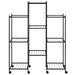 Suport pentru flori cu roți, 83x25x103,5 cm, negru, fier - WALTI WALTI