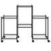 Suport pentru flori cu roți, 83x25x63,5 cm, negru, fier - WALTI WALTI