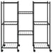 Suport pentru flori cu roți, 83x25x83,5 cm, negru, fier - WALTI WALTI