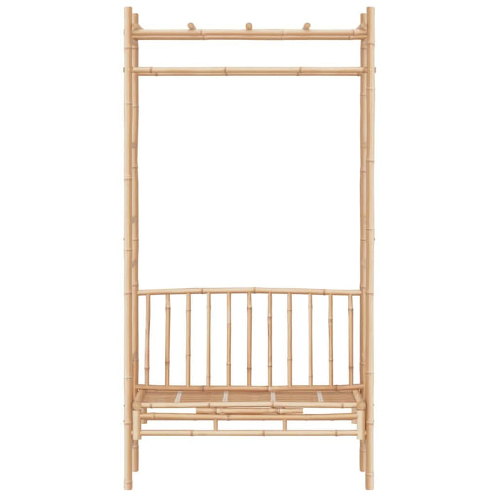 Bancă de grădină cu pergolă, 116 cm, bambus - WALTI WALTI