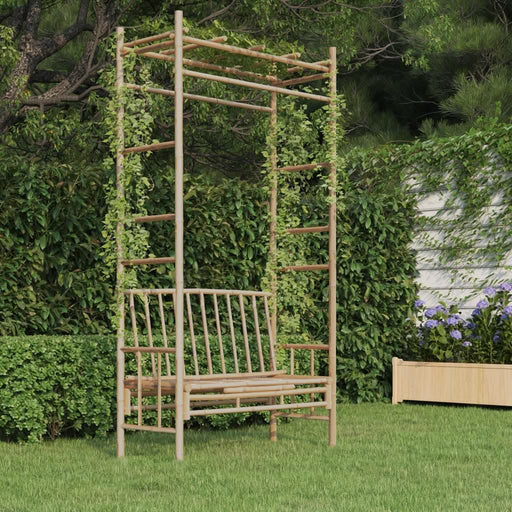 Bancă de grădină cu pergolă, 116 cm, bambus - WALTI WALTI
