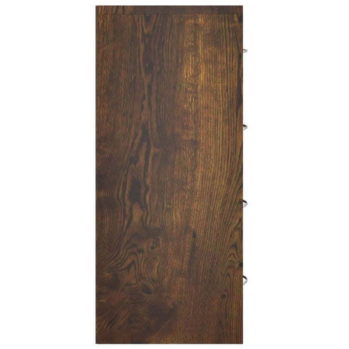 Servantă cu 4 sertare, stejar fumuriu, 60x30,5x71 cm - WALTI WALTI