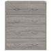 Servantă cu 4 sertare, gri sonoma, 60x30,5x71 cm - WALTI WALTI