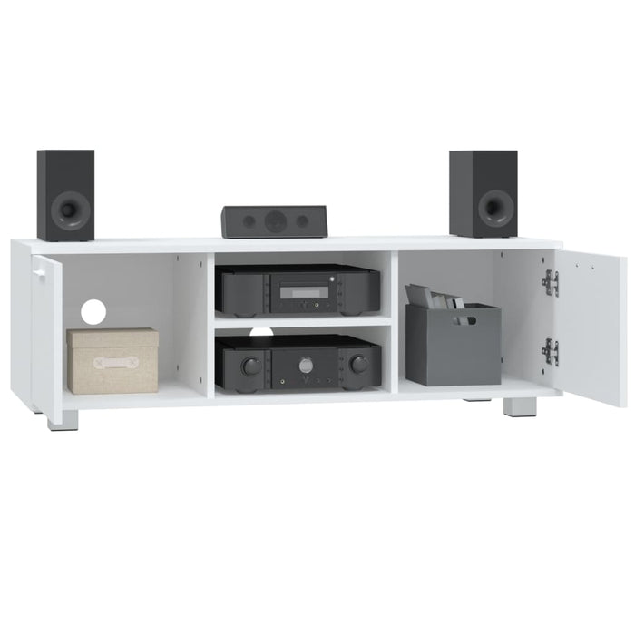 Comodă TV, alb, 120x40,5x35 cm, lemn prelucrat - WALTI WALTI