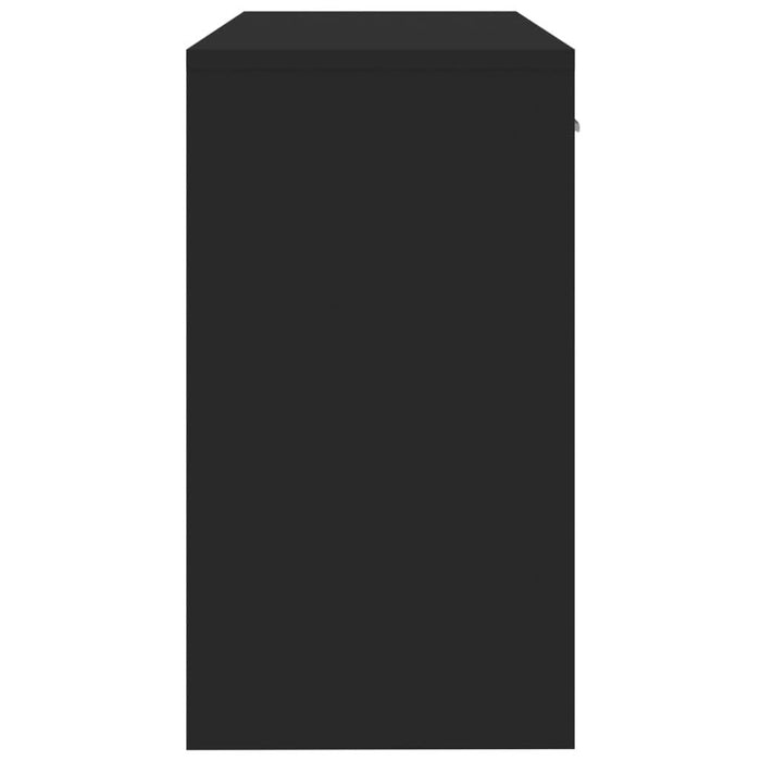 Birou cu sertar și dulap, negru, 100x40x73 cm, lemn prelucrat - WALTI WALTI