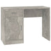 Birou cu sertar și dulap, gri beton 100x40x73 cm lemn prelucrat - WALTI WALTI