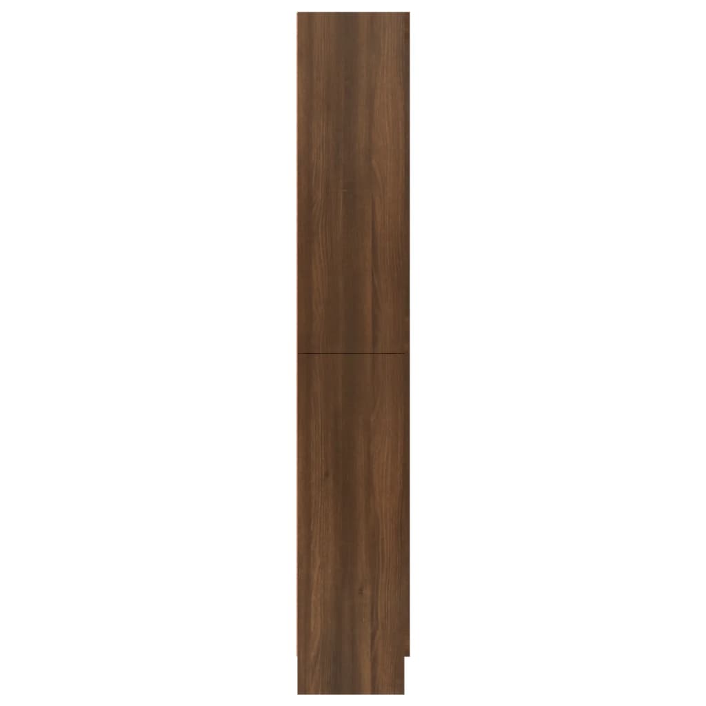 Dulap vitrină, stejar maro, 82,5x30,5x185,5 cm, lemn prelucrat