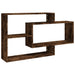 Raft de perete, stejar fumuriu, 104x20x58,5 cm, lemn compozit - WALTI WALTI