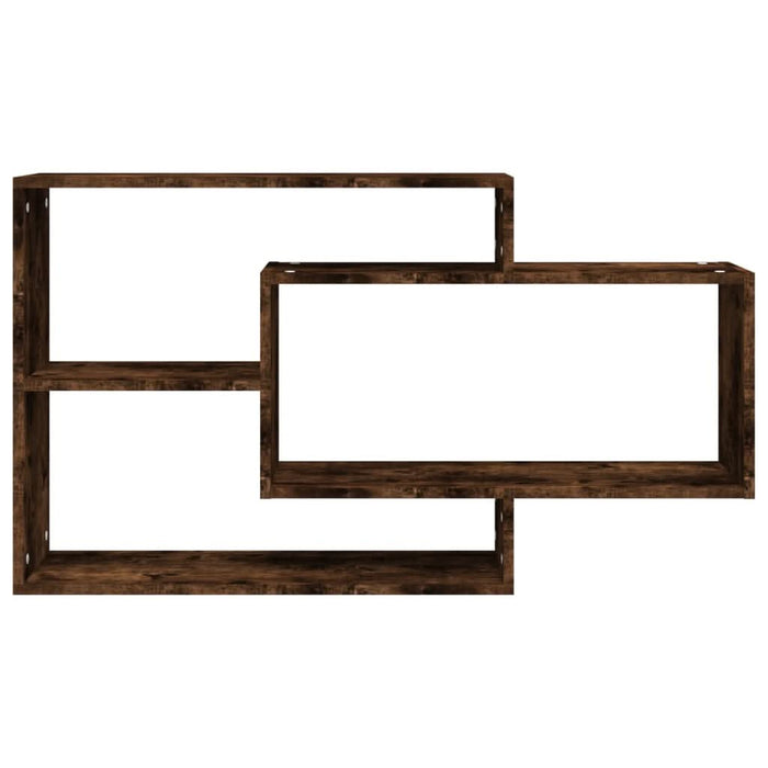 Raft de perete, stejar fumuriu, 104x20x58,5 cm, lemn compozit - WALTI WALTI