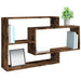 Raft de perete, stejar fumuriu, 104x20x58,5 cm, lemn compozit - WALTI WALTI