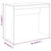 Birou, stejar fumuriu, 90x40x72 cm, lemn prelucrat - WALTI WALTI