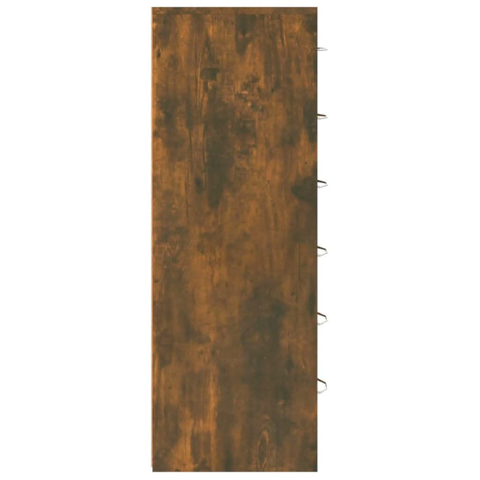 Servantă cu 6 sertare, stejar fumuriu, 50x34x96 cm, lemn - WALTI WALTI