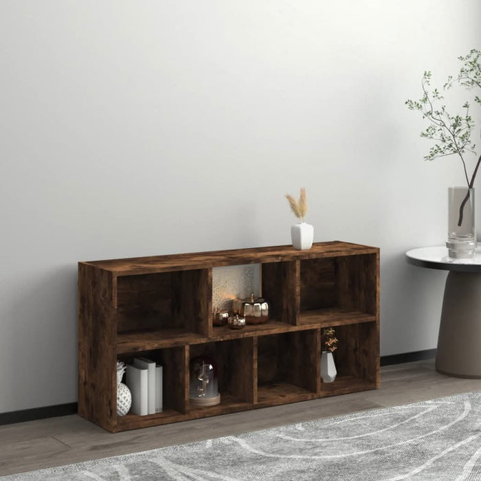 Bibliotecă, stejar fumuriu, 50x25x106 cm - WALTI WALTI