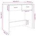 Birou, stejar maro, 80x40x75 cm, lemn prelucrat - WALTI WALTI