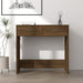Birou, stejar maro, 80x40x75 cm, lemn prelucrat - WALTI WALTI