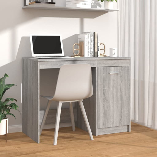 Birou, gri sonoma, 100x50x76 cm, lemn prelucrat - WALTI WALTI