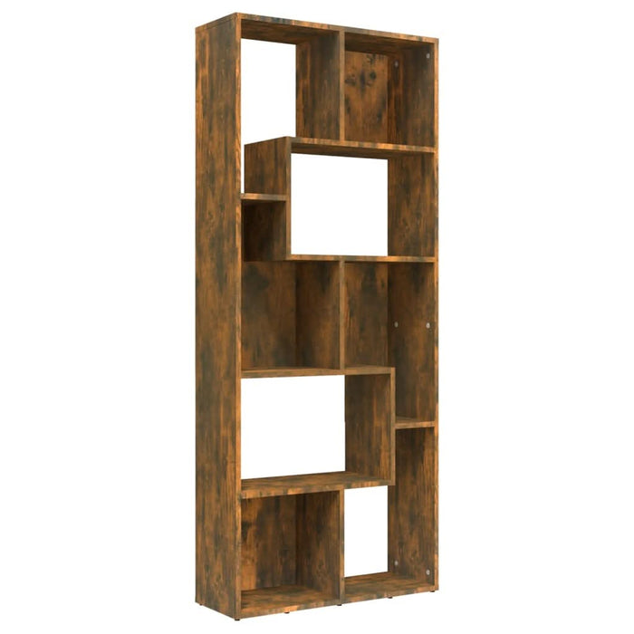 Bibliotecă, stejar fumuriu, 67x24x161 cm, lemn prelucrat - WALTI WALTI
