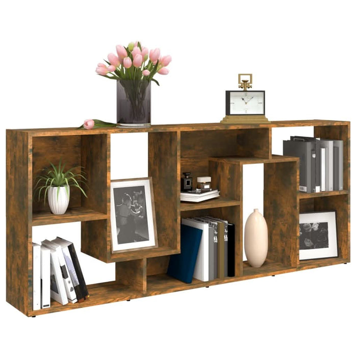 Bibliotecă, stejar fumuriu, 67x24x161 cm, lemn prelucrat - WALTI WALTI