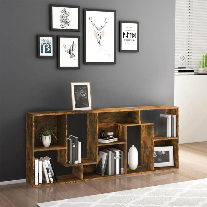 Bibliotecă, stejar fumuriu, 67x24x161 cm, lemn prelucrat - WALTI WALTI