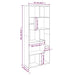 Bibliotecă, stejar fumuriu, 67x24x161 cm, lemn prelucrat - WALTI WALTI