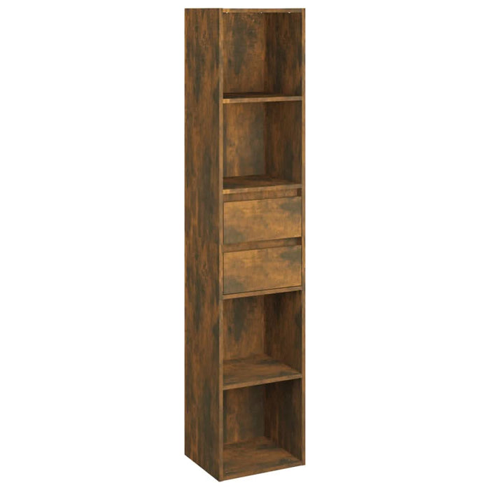 Bibliotecă, stejar fumuriu, 36x30x171 cm, lemn prelucrat - WALTI WALTI