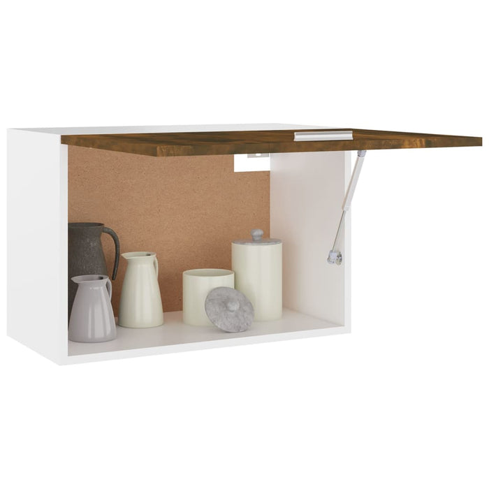 Dulap suspendat, stejar fumuriu, 60x31x40 cm, lemn prelucrat - WALTI WALTI