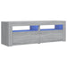 Comodă TV cu lumini LED, gri sonoma, 120x35x40 cm - WALTI WALTI