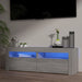Comodă TV cu lumini LED, gri sonoma, 120x35x40 cm - WALTI WALTI