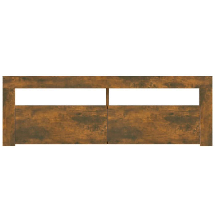Comodă TV cu lumini LED, stejar fumuriu, 120x35x40 cm - WALTI WALTI