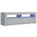 Comodă TV cu lumini LED, gri sonoma, 120x35x40 cm - WALTI WALTI