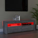 Comodă TV cu lumini LED, gri sonoma, 120x35x40 cm - WALTI WALTI