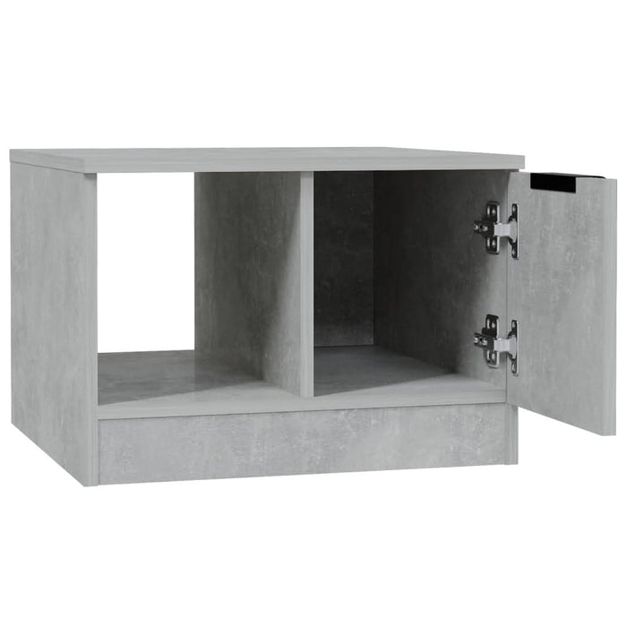 Măsuță de cafea, gri beton, 50x50x36 cm, lemn prelucrat - WALTI WALTI