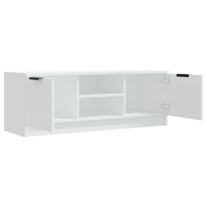 Comodă TV, alb, 102x35x36,5 cm, lemn prelucrat - WALTI WALTI