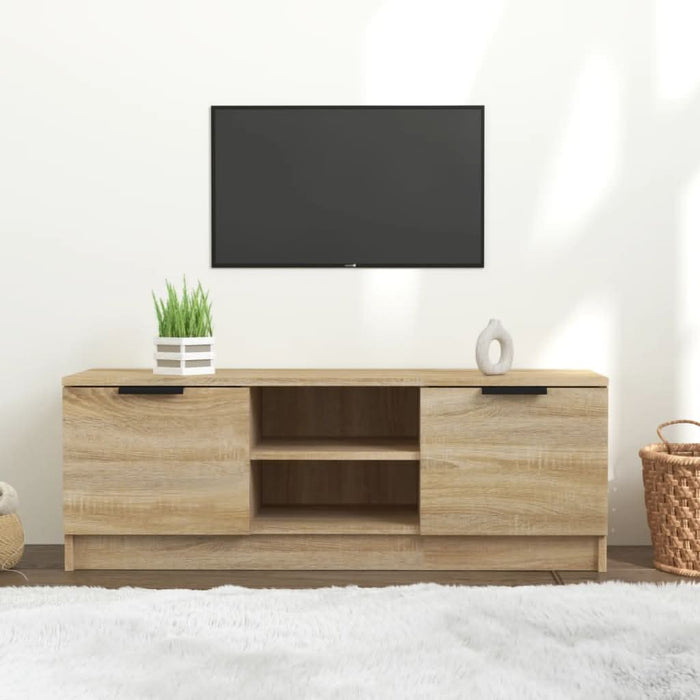Comodă TV, stejar sonoma, 102x35x36,5 cm, lemn prelucrat - WALTI WALTI