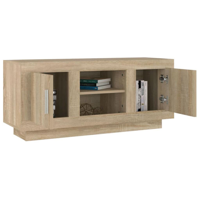 Comodă TV, stejar sonoma, 102x35x45 cm, lemn prelucrat - WALTI WALTI