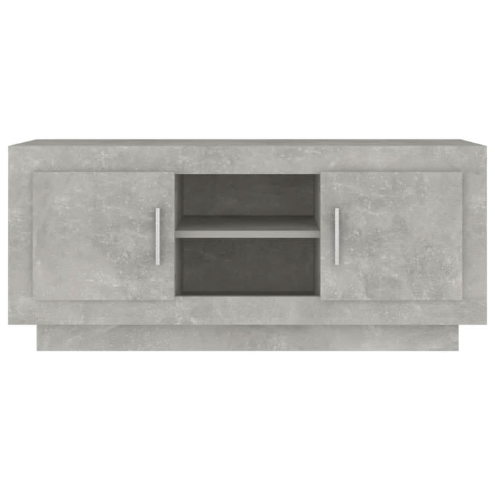 Comodă TV, gri beton, 102x35x45 cm, lemn prelucrat - WALTI WALTI