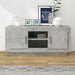 Comodă TV, gri beton, 102x35x45 cm, lemn prelucrat - WALTI WALTI