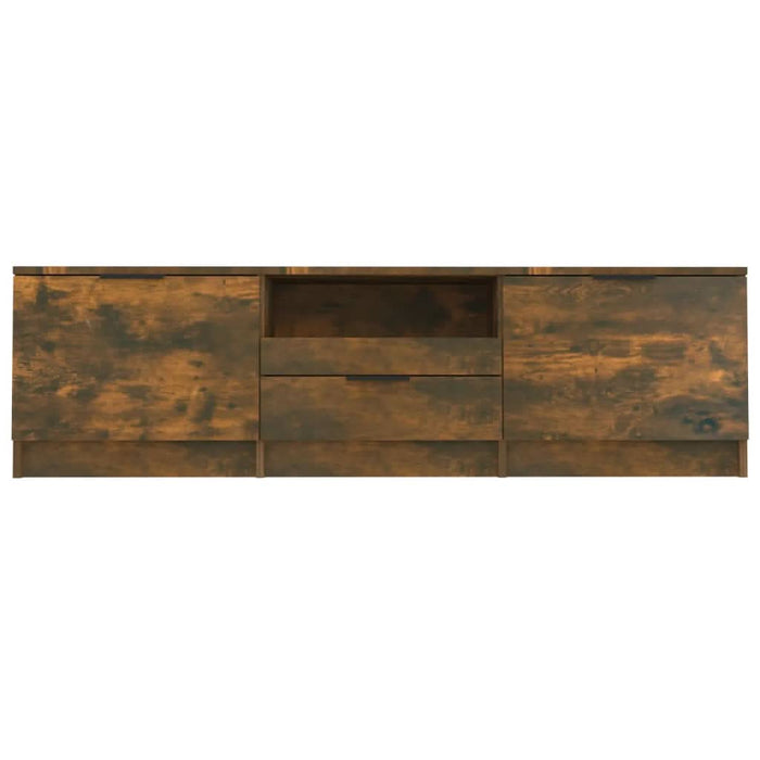 Comodă TV, stejar fumuriu, 140x35x40 cm, lemn prelucrat - WALTI WALTI