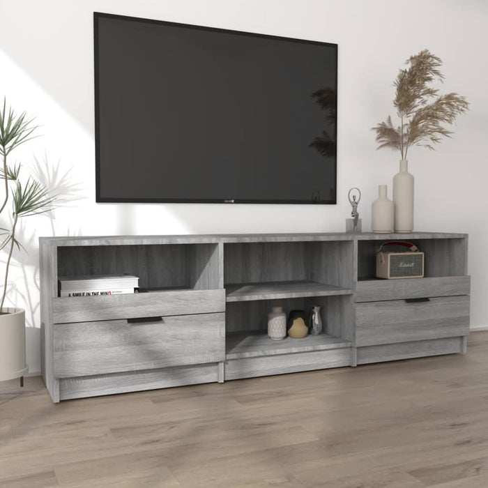 Comodă TV, sonoma gri, 150x33,5x45 cm, lemn prelucrat - WALTI WALTI