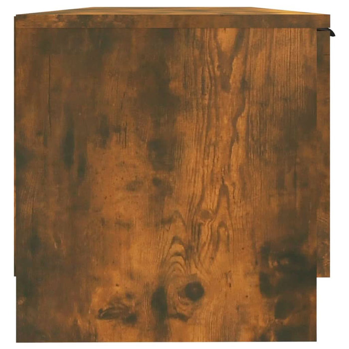 Comodă TV, stejar fumuriu, 102x35x36,5 cm, lemn prelucrat - WALTI WALTI