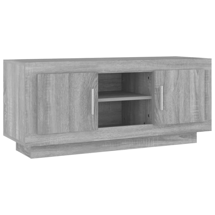 Comodă TV, gri sonoma, 102x35x45 cm, lemn prelucrat - WALTI WALTI