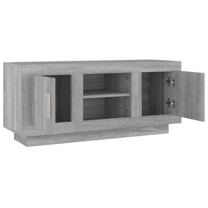 Comodă TV, gri sonoma, 102x35x45 cm, lemn prelucrat - WALTI WALTI