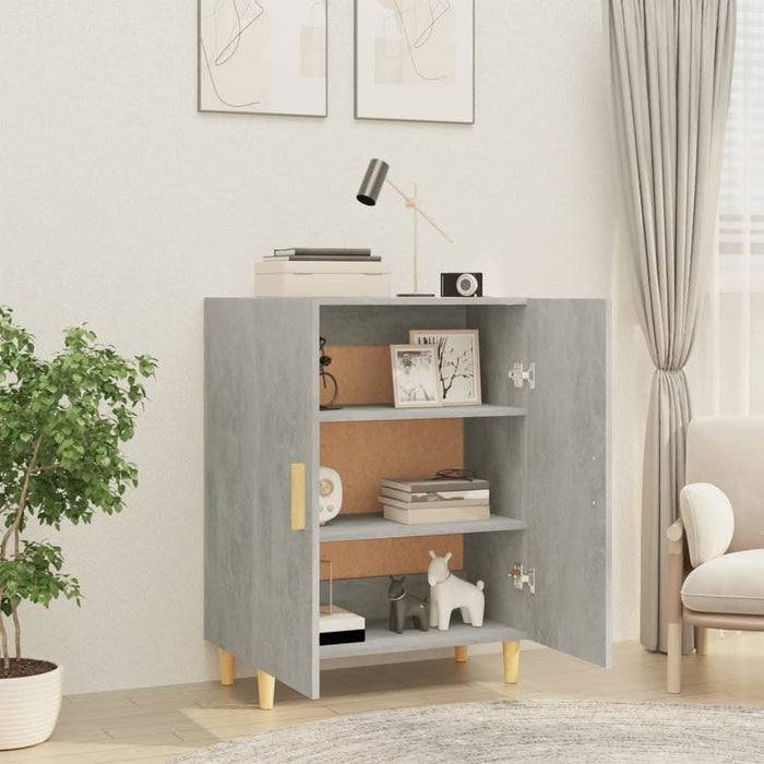 Servantă, gri beton, 70x34x90 cm, lemn prelucrat - WALTI WALTI